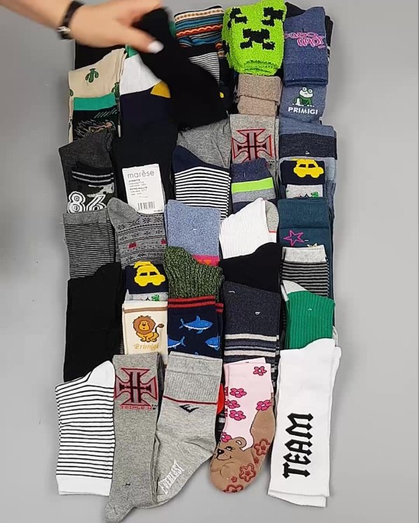 Фотография  405 - Носки дети СТОК зима#5 кг, ЛОТ №4870 оптом в Махачкале и Дагестане