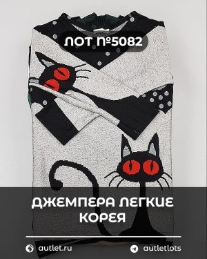 Купить Джемпера легкие Корея#20 шт, ЛОТ №5082 оптом в Махачкале и Дагестане