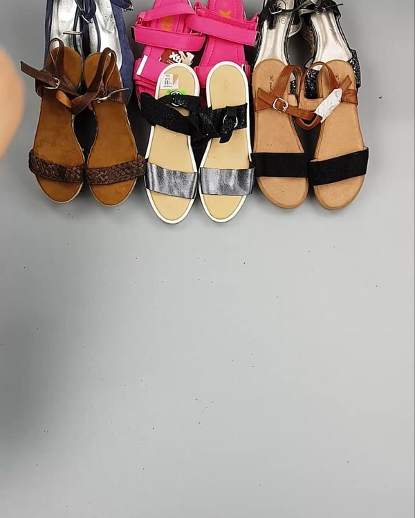 Фотография  895 - Обувь босоножки#11,2 кг, ЛОТ №6362 оптом в Махачкале и Дагестане