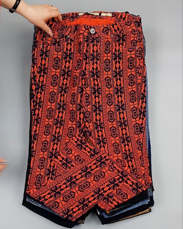 Фотография  594 - А 82202 Брюки женские (Fashion&Skinny Pants)#25 кг оптом в Махачкале и Дагестане