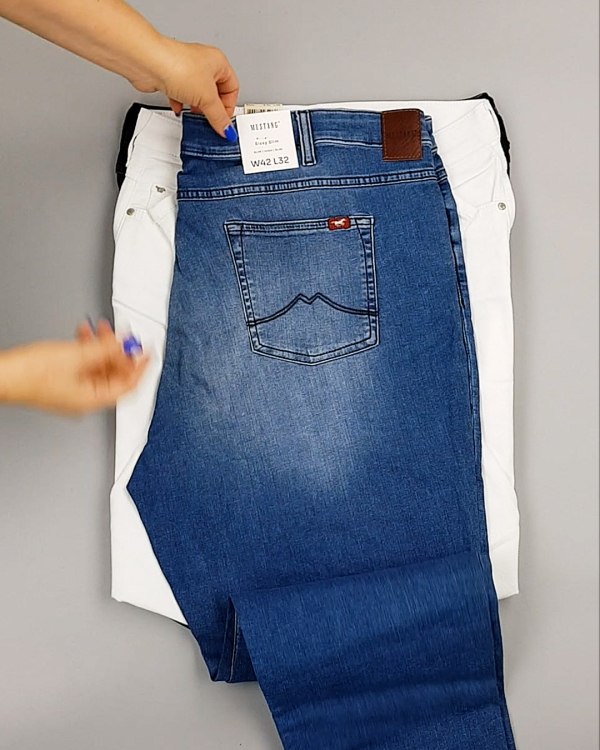 Фотография  743 - Джинсы MUSTANG м/ж#5 кг, ЛОТ №6957 оптом в Махачкале и Дагестане