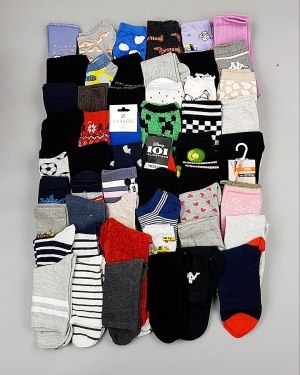 Купить Носки дети СТОК зима#5 кг, ЛОТ №6989 оптом в Махачкале и Дагестане