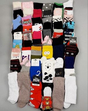 Купить Носки дети СТОК зима#5 кг, ЛОТ №6986 оптом в Махачкале и Дагестане