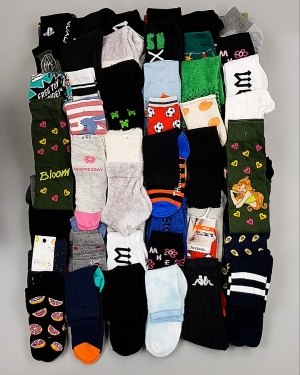 Фотография  907 - Носки дети СТОК зима#5 кг, ЛОТ №6988 оптом в Махачкале и Дагестане