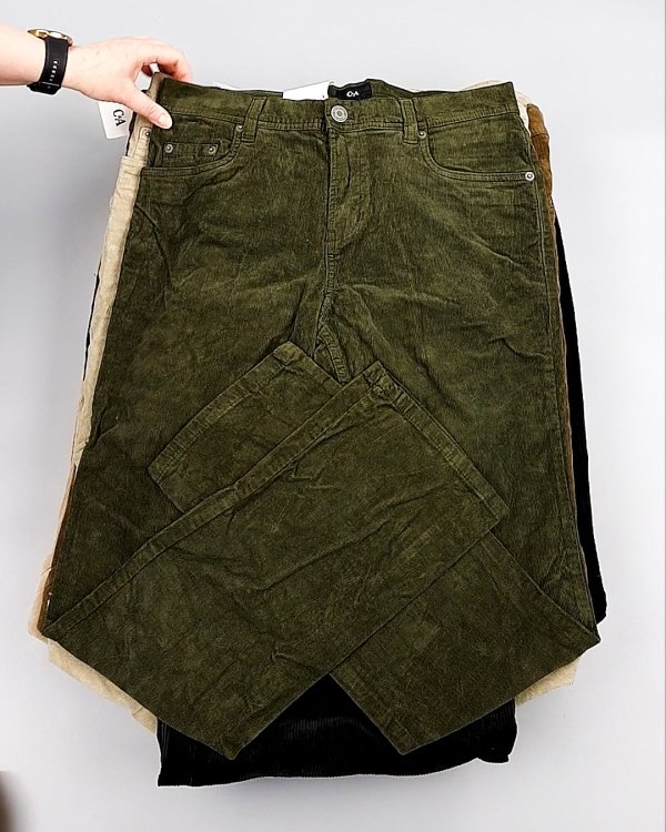 Фотография  281 - Брюки вельветовые м/ж C&A 025#10 кг, ЛОТ №8031 оптом в Махачкале и Дагестане