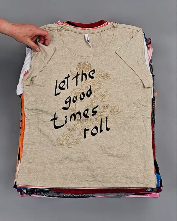 Фотография  826 - Футболки м/ж Cr+Ex#8 кг, ЛОТ № ВК0100 оптом в Махачкале и Дагестане